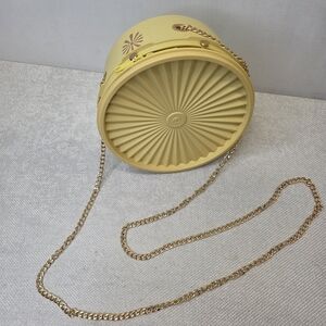 VINTAGE Tupperware Servalier Bowl Crossbody Bag | Upcycled Kitsch Yellow Purse